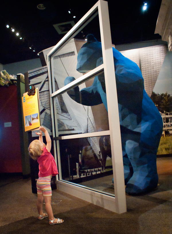 Saying 'Hello' to the Big Blue Bear