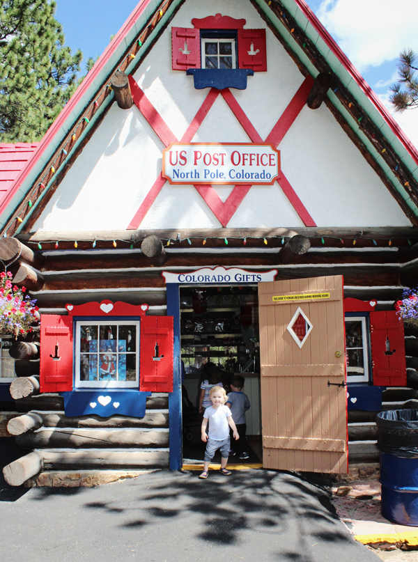 Standing in from of the North Pole, Colorado Post Office! 
