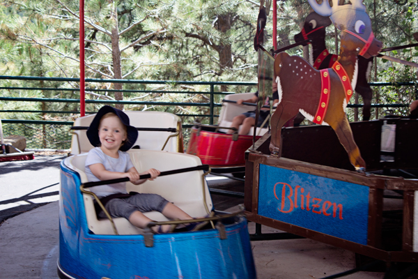 She had to choose the blue sleigh! 