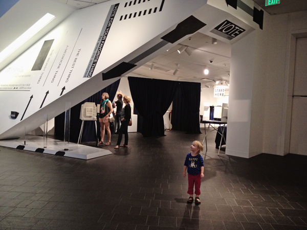 In front of the entire installation space.